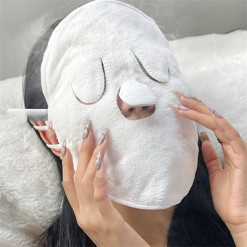 

Skin Care Mask Cotton Hot Compress Towel Wet Compress Steamed Face Towel Opens Skin Pore Clean Compress Beauty Facial Care Tools