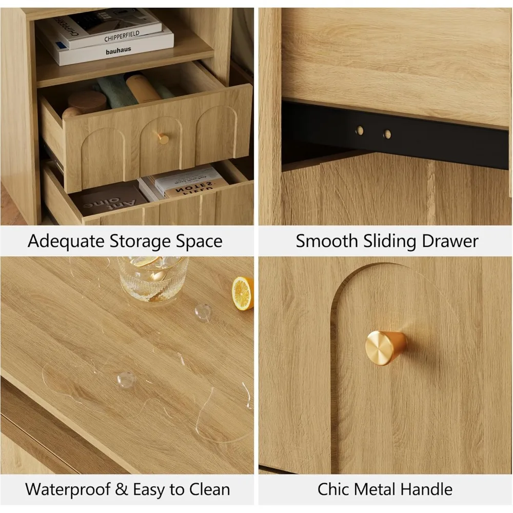 Beautiful Wood Texture Nightstand
