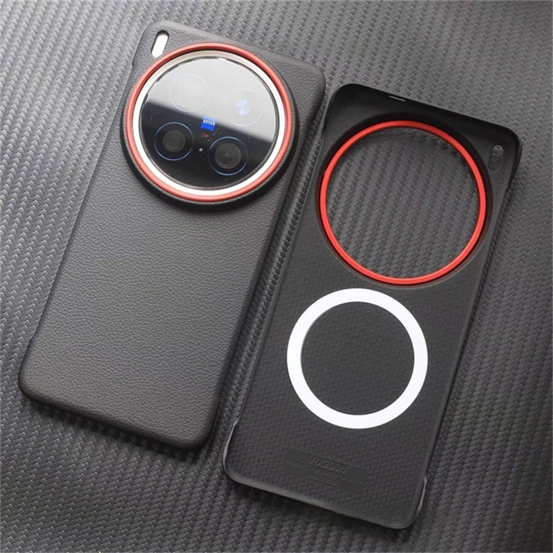MagSafe-Compatible Luxury PU Leather Slim Phone Back Cover