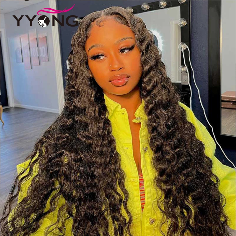 Yyong Hair 4 Bundle Deals Brazilian Loose Deep Extensions 8-26 Inch Can Be Colored Remy Human Hair Weave Natural Color