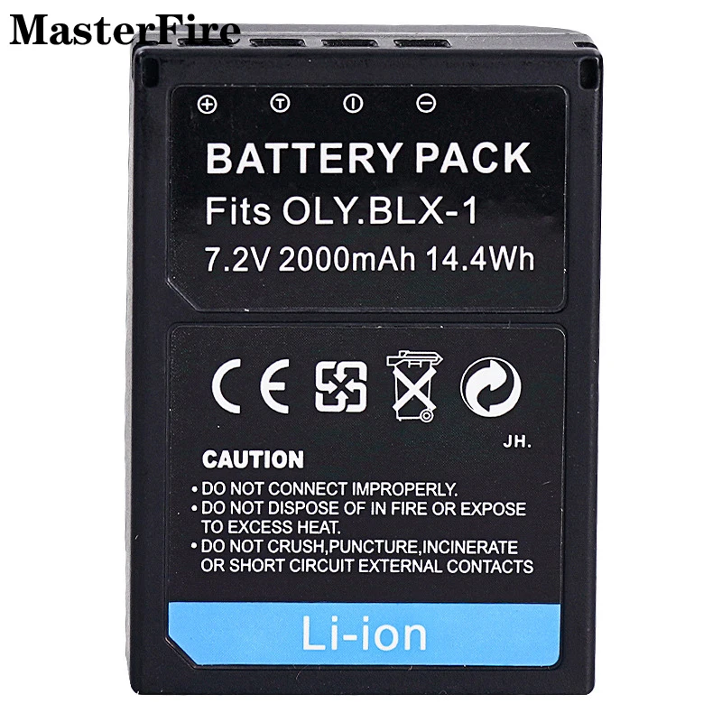 

2-10PCS BLX-1 BLX1 7.2V 2000mah Replacement Li-ion Battery with Retail Package for Olympus OM-1 OM1 Camera Batteries Cell