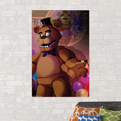 Quadro Decorativo Poster Five Nitghs At Freddy fnaf Jogo terror