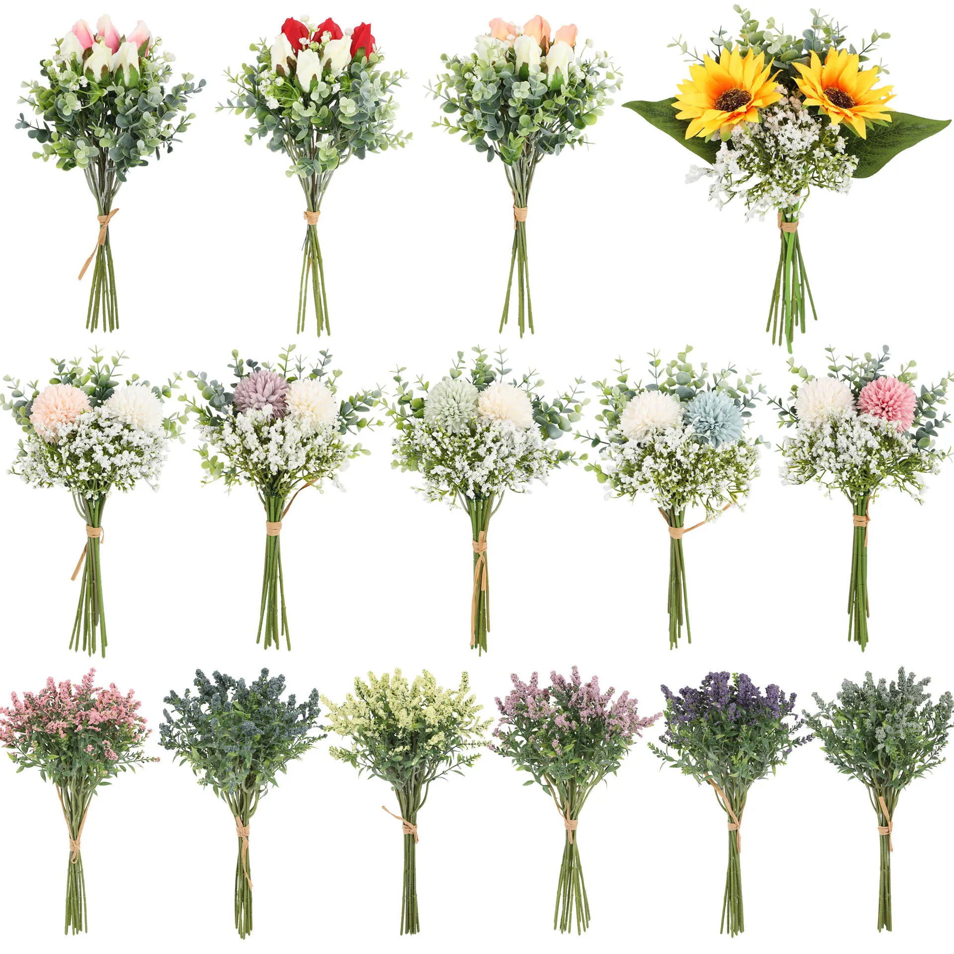 

Искусственные цветы подсолнуха ручной работы, искусственные цветы, свадебные пластиковые розы, Гортензия, свадебные украшения для дома и улицы, оптовая продажа