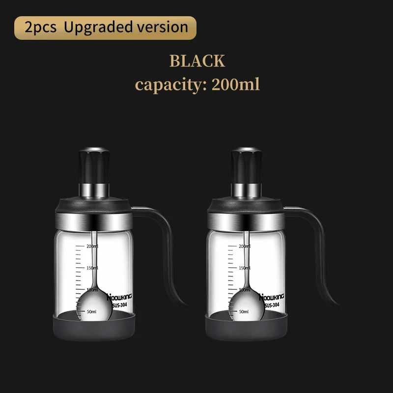2pcs Black 200ml