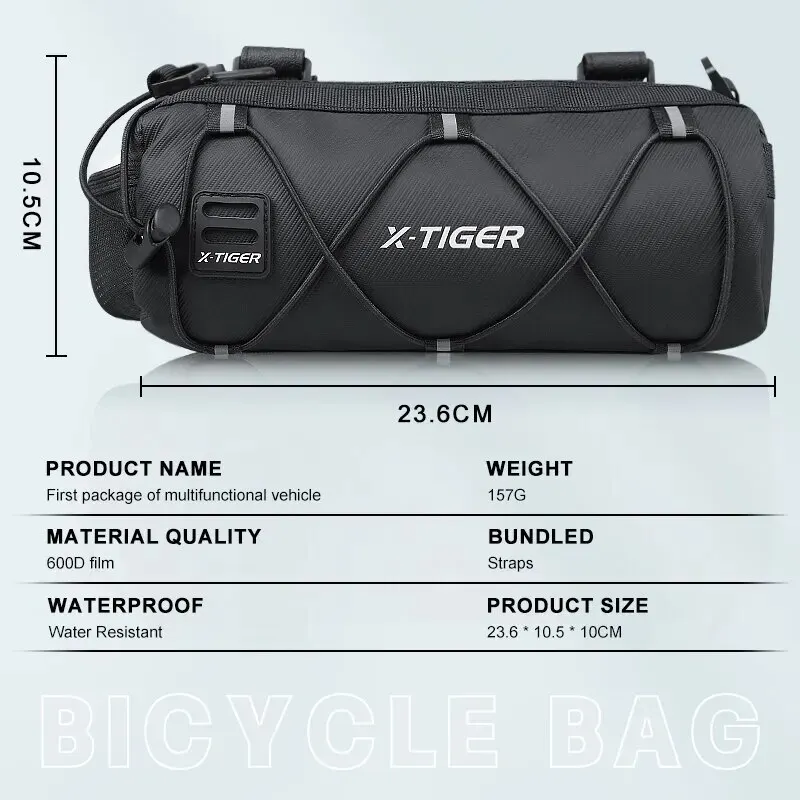 POC サイクリングサーマルヘビーブーティー ブラック L 新品 X-TIGER Bike Bag Portable Handlebar Multi-purpose Large