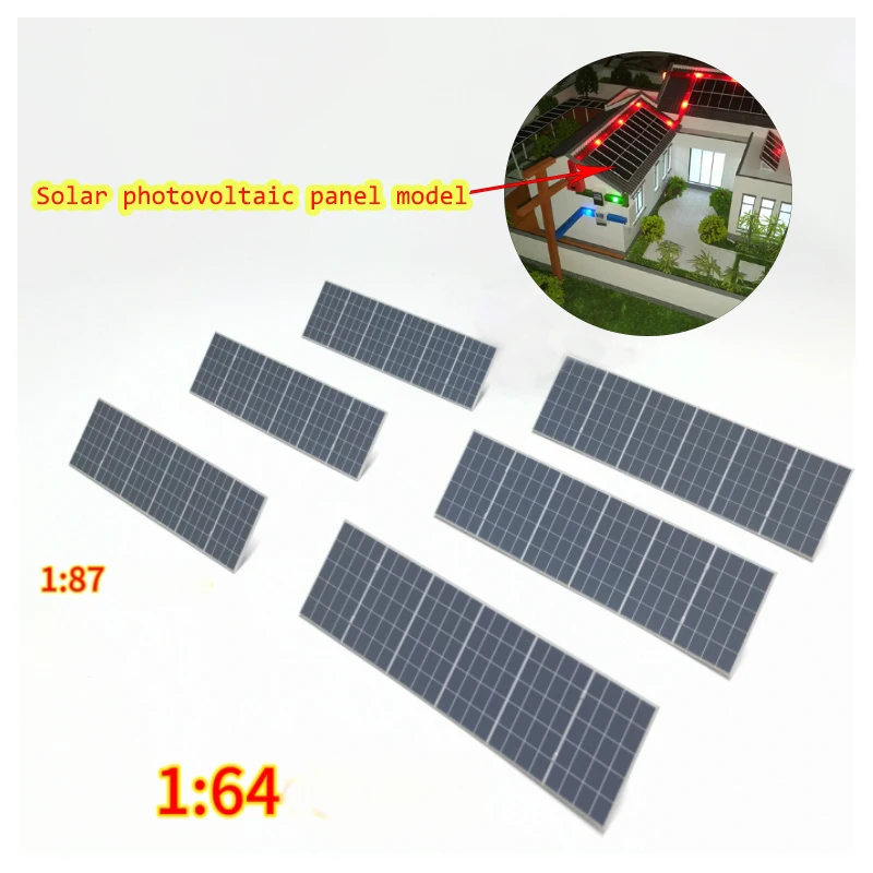 

Scale 1/64 1/87 Miniature Solar Photovoltaic Panel Model Building Sand Table House Scene Layout Materials Diorama kits 1Pcs