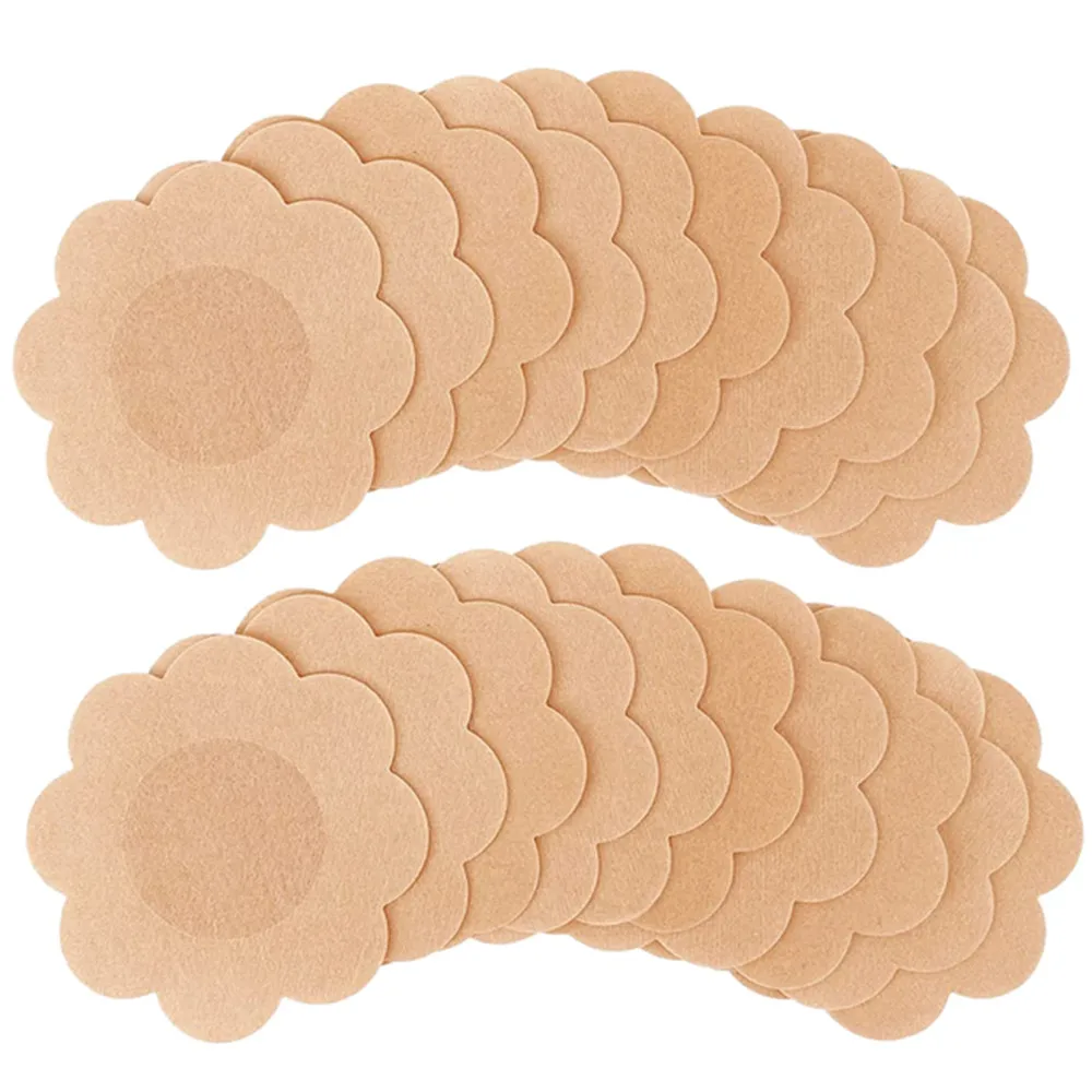 10/50/100PCS Disposable Adhesive Bra Women Nipple Tapes Lingerie Nipple Covers Breast Petals Chest Sticker invisible bras 3