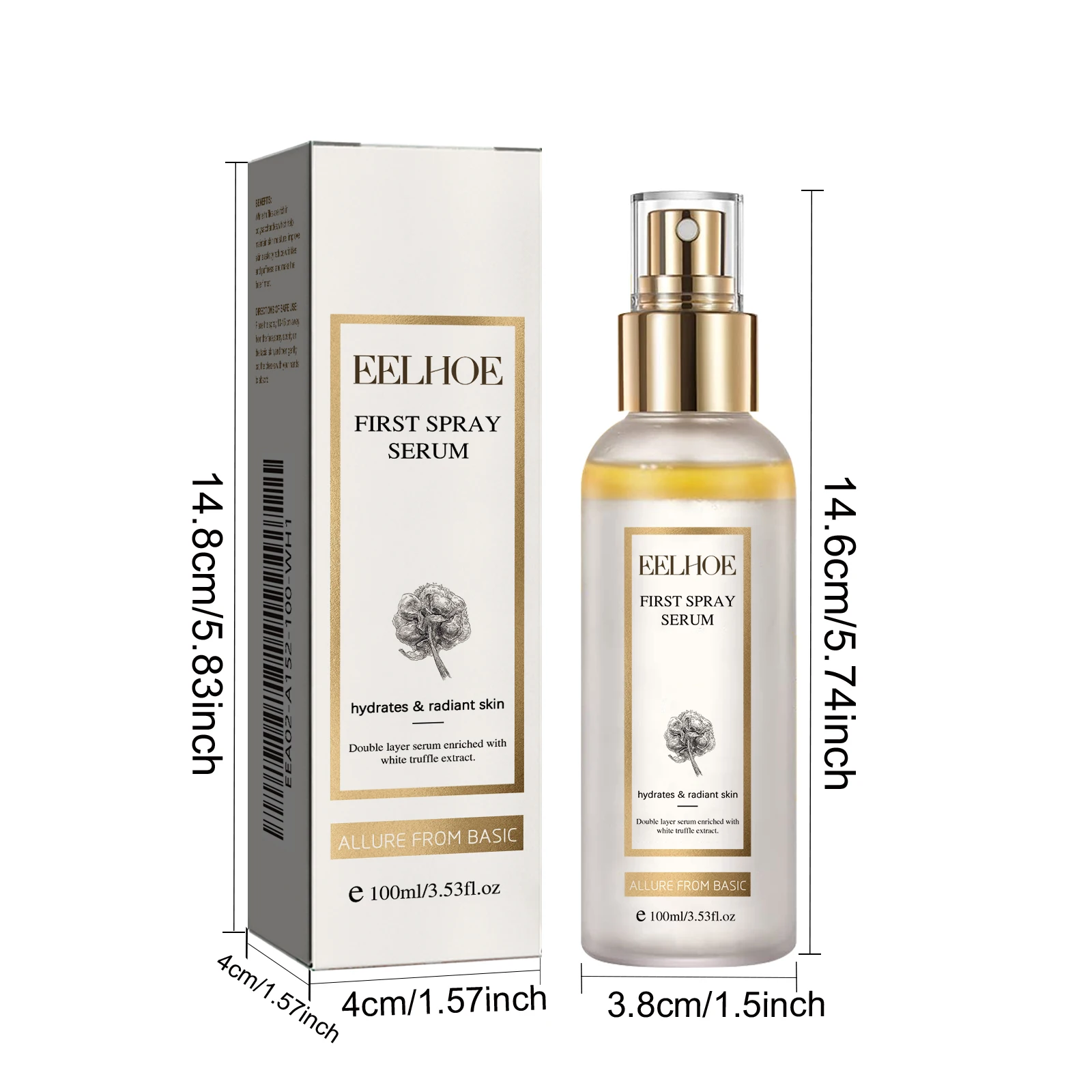 Facial Serum White Truffle Moisturizing Spray Melanin Correcting Glow Serum Fade Dark Spot Shrink Pores Brightening Skin Care 6