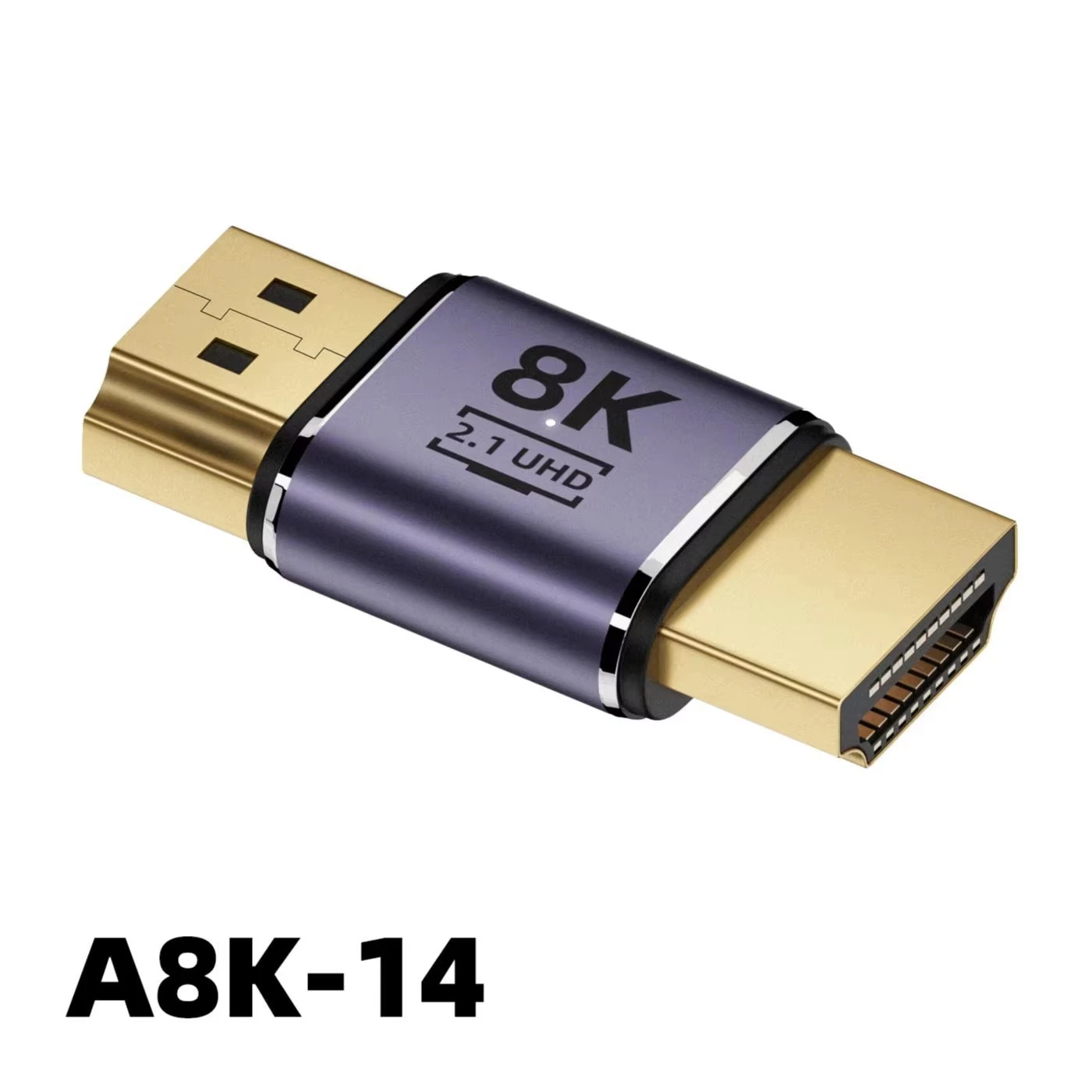 8K UHD HDMI Male to Male Adapter - 48Gbps High-Speed Extender, Supports 8K@60Hz and 4K@120Hz