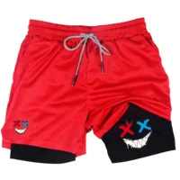Men Running Shorts 2 In 1 Double-deck Sport Shorts Sportswear Gym Fitness Short Pants Training Jogging Bottom Men's Clothing 2