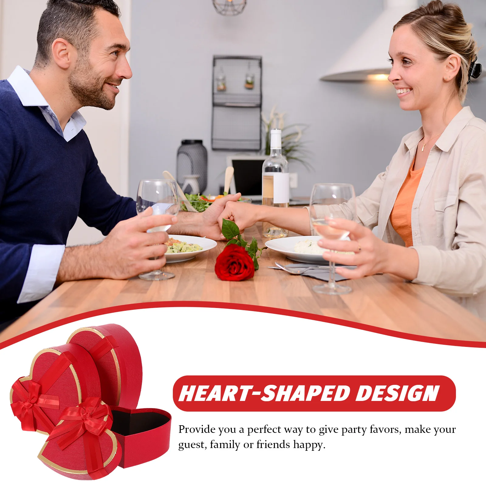 Heart Shaped Box For Luxuryes Birthday Gift Valentine's Day Gift Packing Boxes Anniversary Surprise Gifts Wedding Decorations