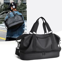 Sports Bag Waterproof Yoga Fitness Training Gym Handbag with Shoe Compartment Large Weekend Overnight Pack Dry Wet Travel Bags 1
