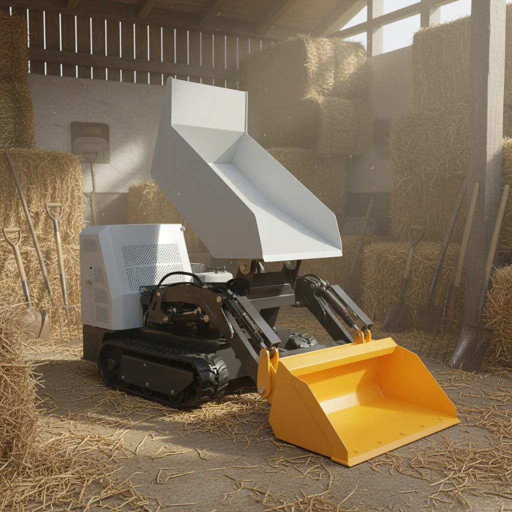 1-5T Selbstentladender Raupentransporter mit Hydraulischer Kippfunktion für Bau und Landwirtschaft
