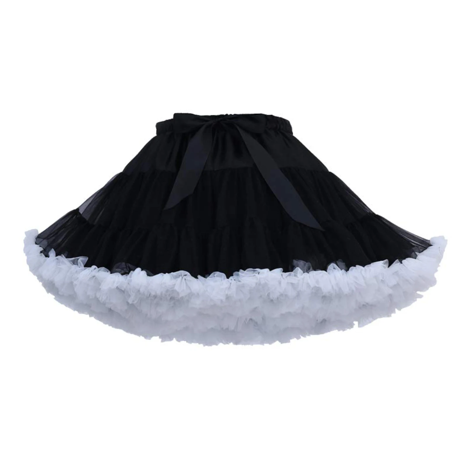 Petticoat Skirt Tulle Petticoats for Women Elastic Waist Mini Tutu Girls Multilayers Slip Ballet Dance Puffy Skirts Cosplay Costume