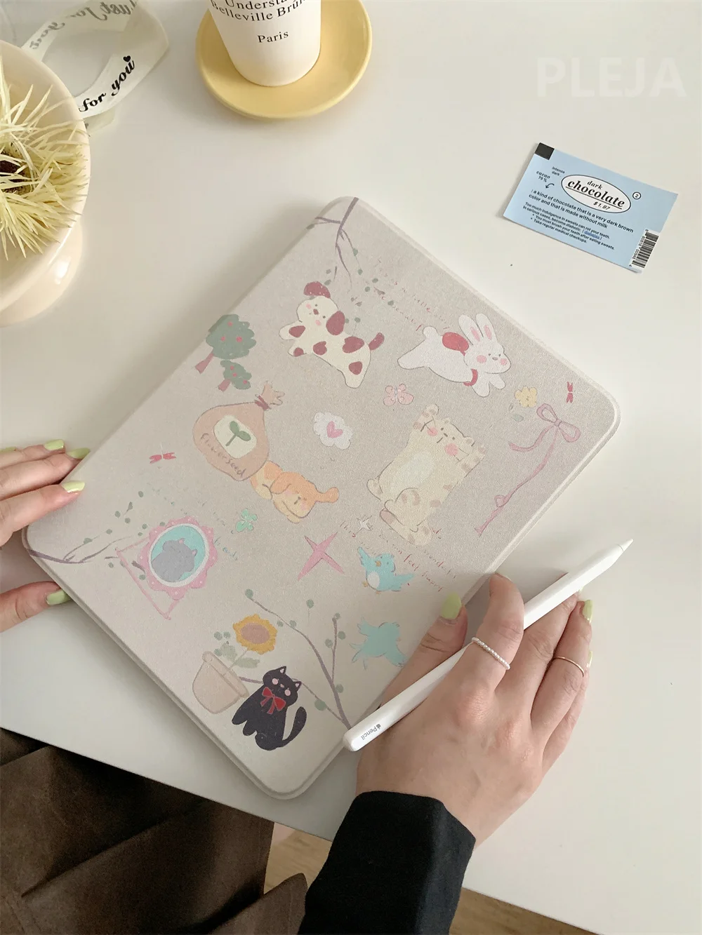 Cartoon Pets Tablet Case For Apple iPad