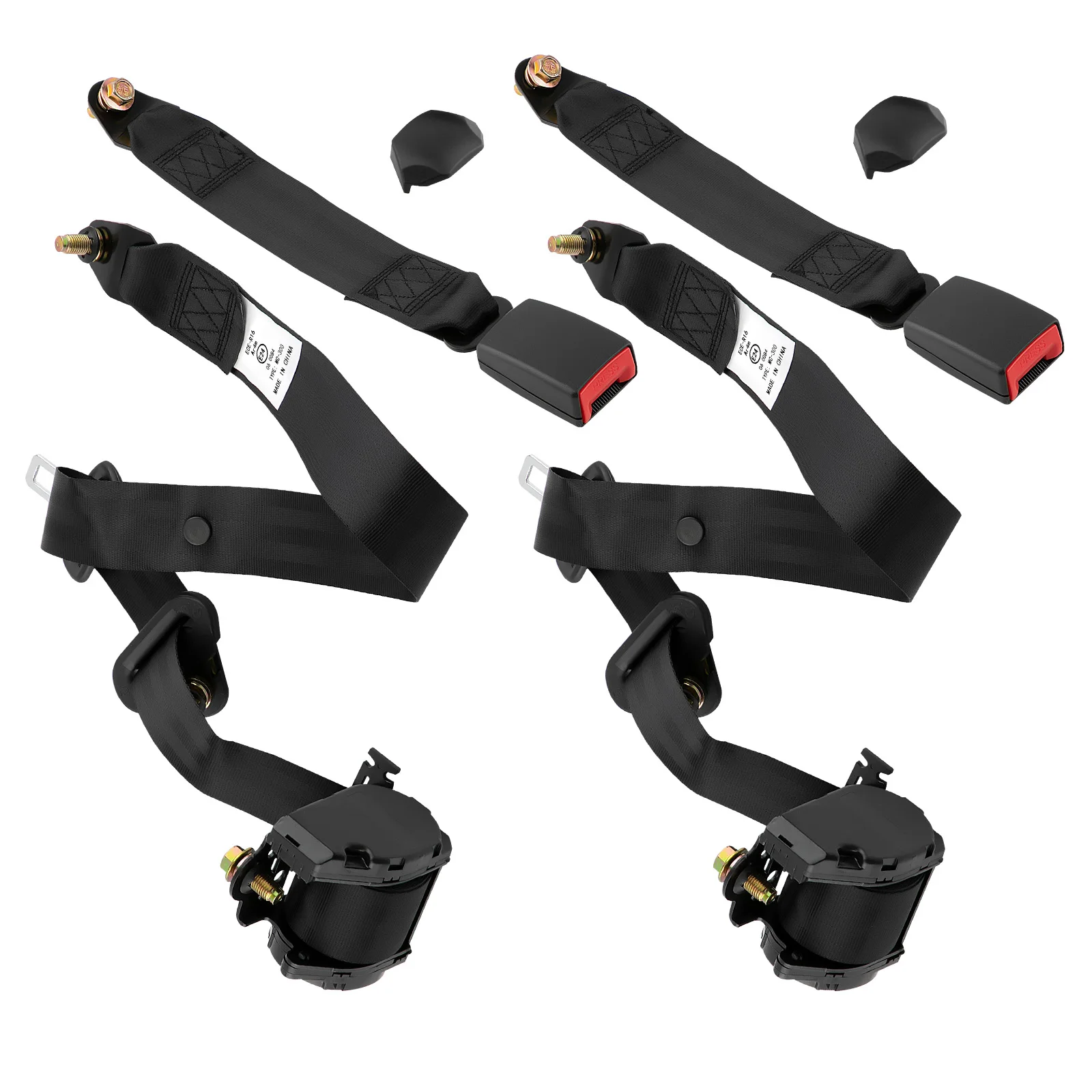 2pcs Shoulder for Seats Belt Retractable Universal 3 Point Inertia FOR 3M