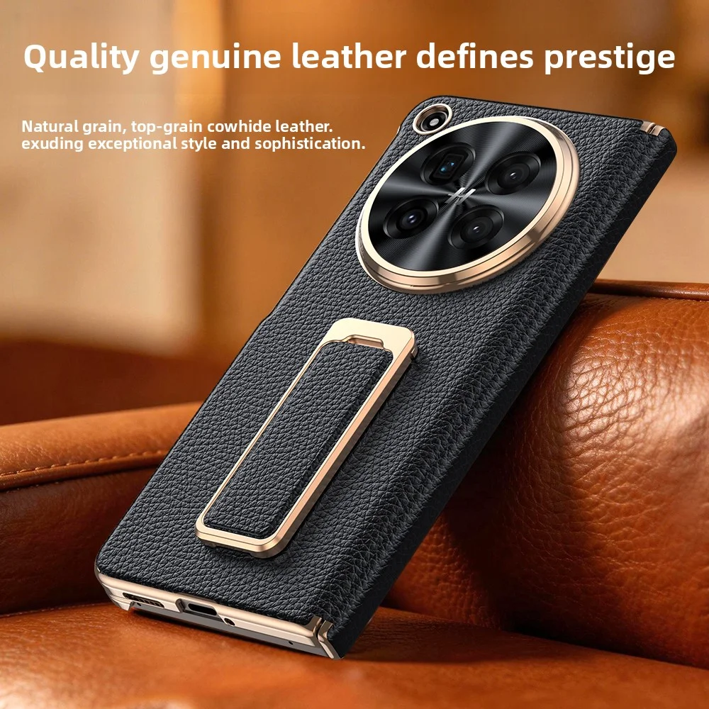 Luxury PU Leather Skin Case with Wristband Holder and Stand - Protective Back Cover Shell