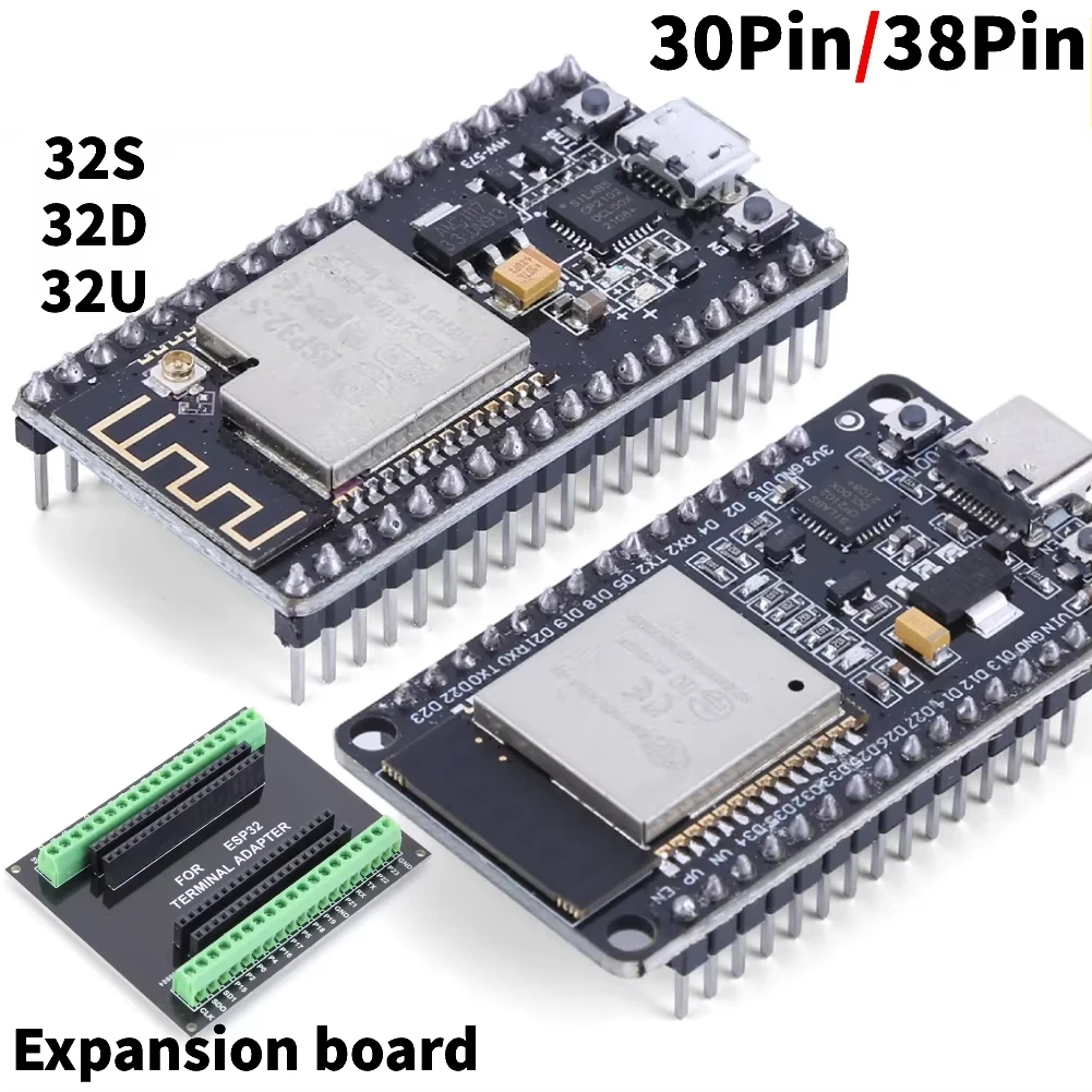 รูปสินค้า บอร์ดพัฒนา E32 WiFi+บลูทูธ ประหยัดพลังงาน ดูอัลคอร์ 32S 32D/32U 32 บอร์ดขยาย