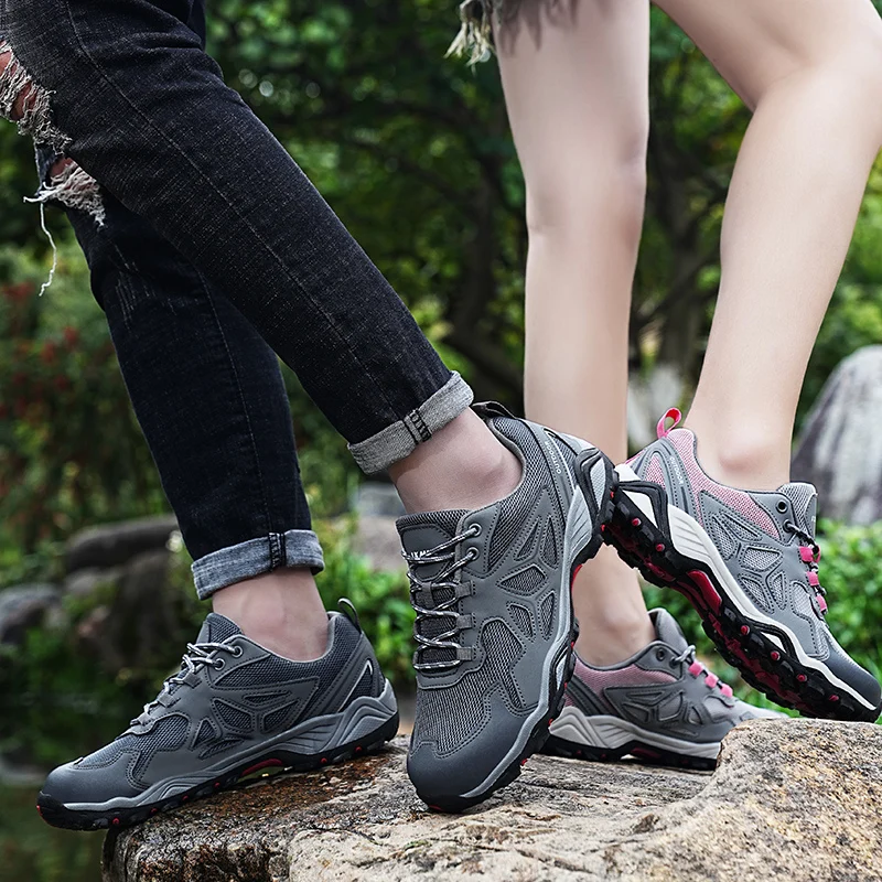 New Brand Hiking Shoes Men Women Breathable Outdoor Sneakers Man Non-slip Rock Climbing Shoes Men Trekking Sneakers Size 36-46