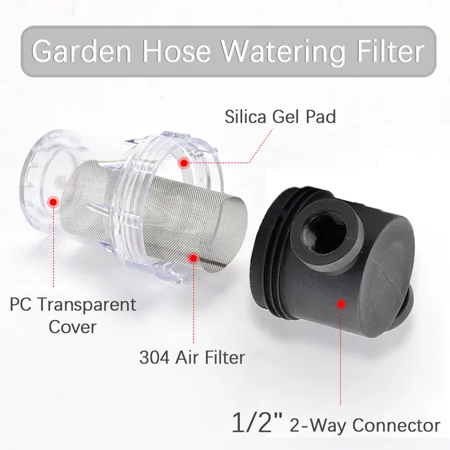 1/2 ”3/4” Szál 40/80Mesh Kertész -Öntözők Szűrő A Vízszivattyú Csőszűrőhez Tó Tartálytisztítható Öntözési Víztisztító - Image 5