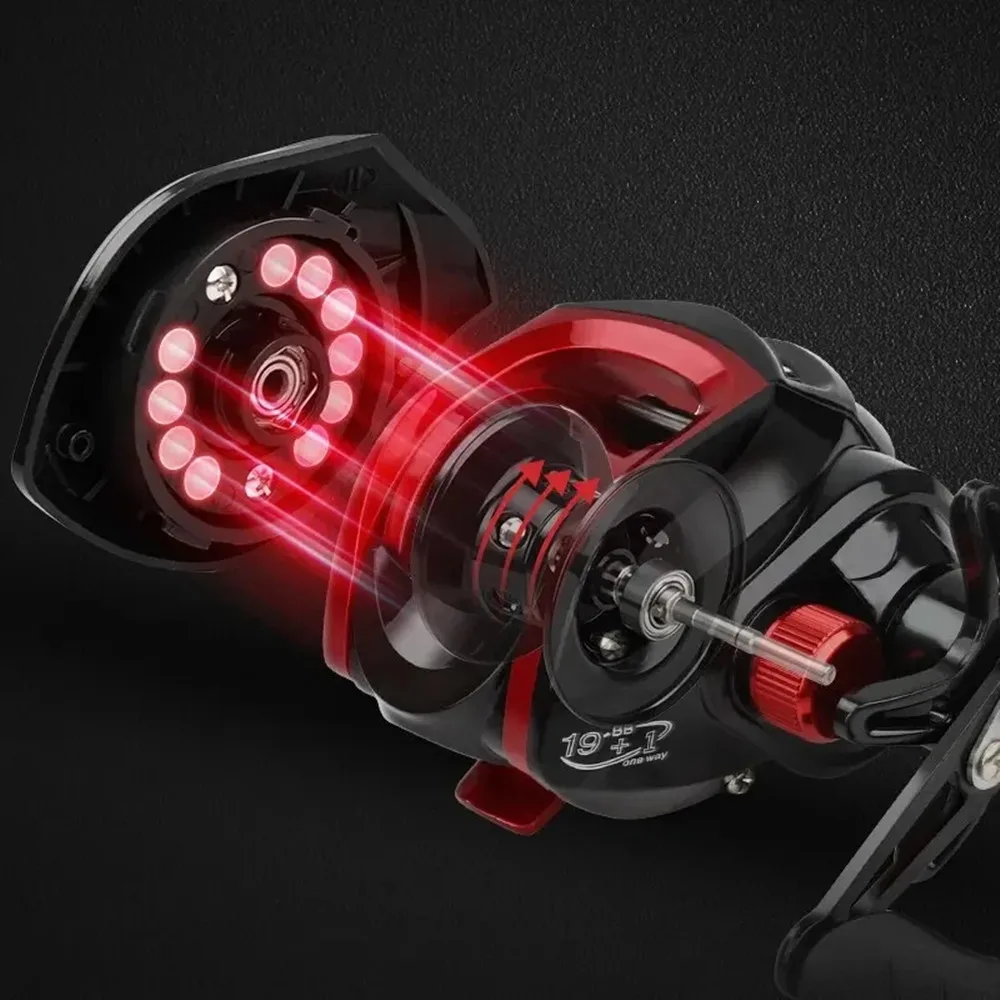 OKUMA Fishing Reel Professional Ultra Light 7.2.1 Gear Ratio Carp Baitcasting Wheel Carp Fishing Casting Reel