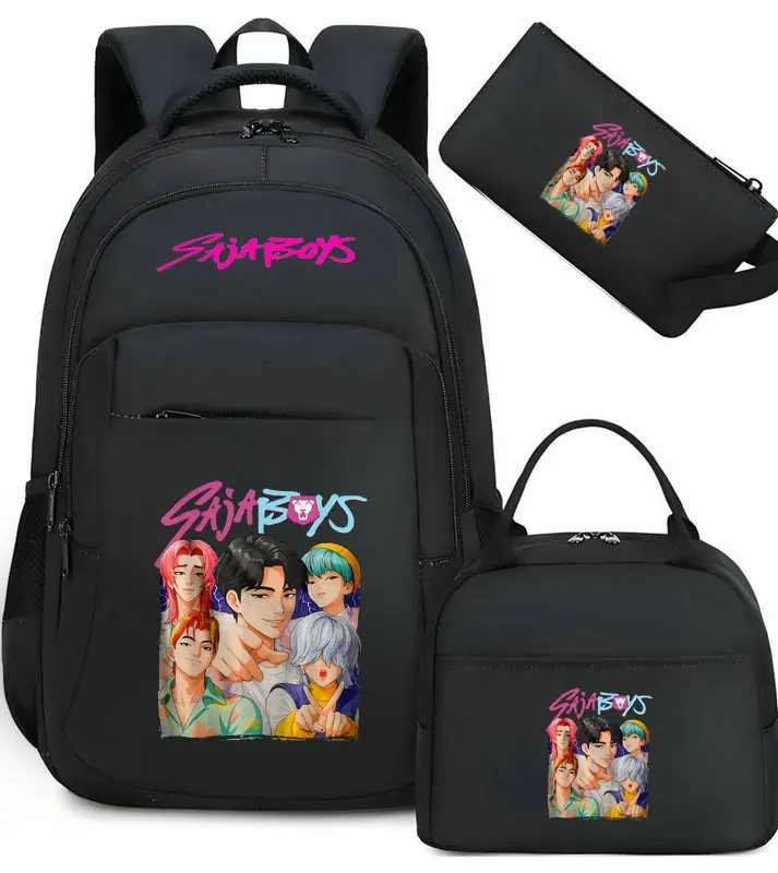 Boys Girls KPop Demon Hunter Casual School Bags Waterproof Backpack Large Capacity Laptop Back To Schoolbag Travel Mochilas - 5