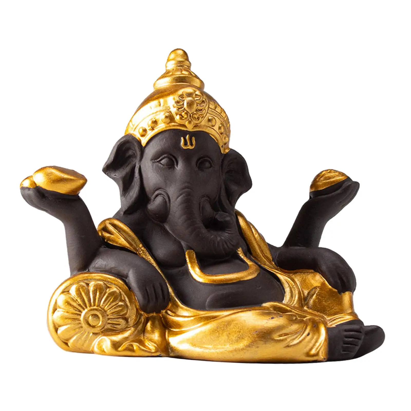 Elephant Ganesha Statue Miniature Handcrafted Buddha Figurine Sculpture