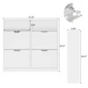 VOWNER Shoe Storage Cabinet with 4 Flip Drawers, Freestanding Shoe Cabinet 6