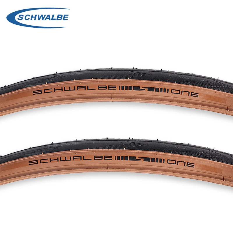Schwalbe ONE 700x25C 28C Road Bike 700C Tubeless Folding Tire Brown Edge Puncture-resistant Bicycle Tire ﻿