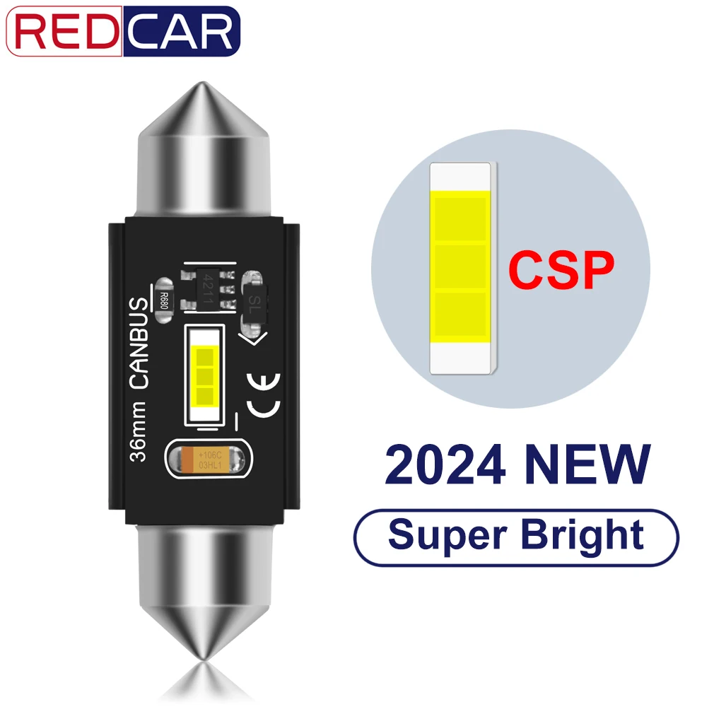 Чипы CSP, светодиодная лампа Canbus C5W C10W