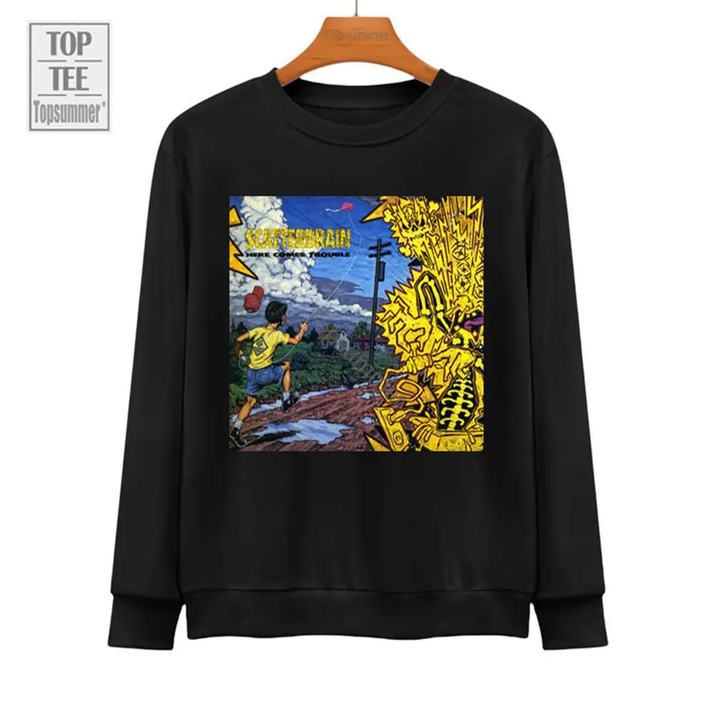 

Here Comes Trouble Album Sweatshirts Scatterbrain Tour Sweatshirt Teens Emo Streetwear Graphic Printed Hoodies