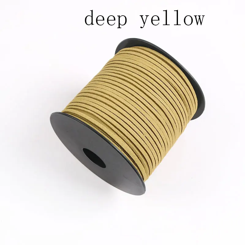 100-Yard Suede Cord for DIY Crafts and Jewelry Making - 2.6mm Faux Leather Lace