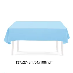 Light Blue Party Supplies Set: Disposable Plates, Cups, Tablecloth, Balloons & Foil Curtain for Baby Shower or Boy's Birthday Decor (DARK GRAY)