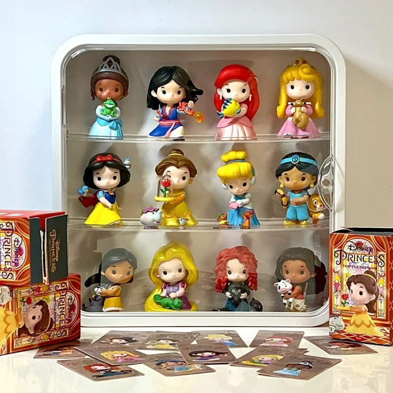 

Disney Princess Fairy Tale Friendship Blind Box Anime Surprise Mystery Box Bell Mona Princess Dolls Figure Desktop Ornament Gift