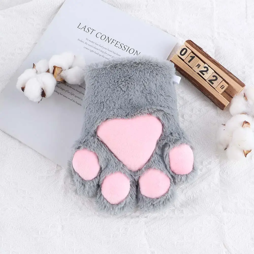 Sweet Fluffy For Women Bear Claw Cat Claw Gloves Paw Mittens Anime Cosplay Gloves