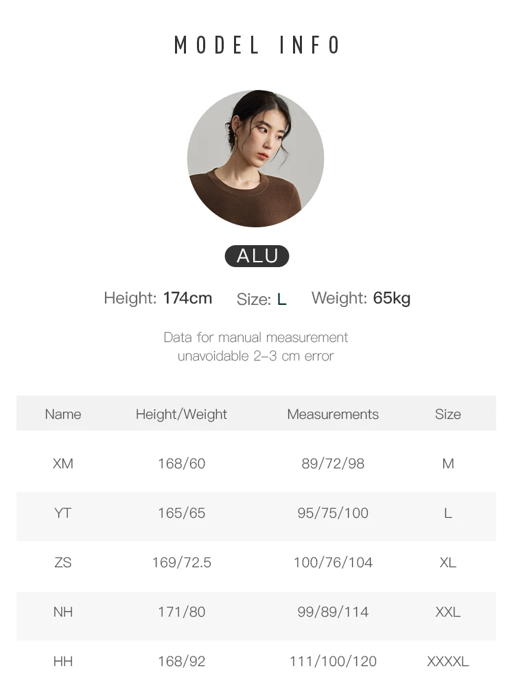 Description Picture 2 of itemDUSHU Casual Style Round Neck Slim-fitting Bottoming Shirt for Women New Winter Multiple Colors Non-pressure Sweater Female
