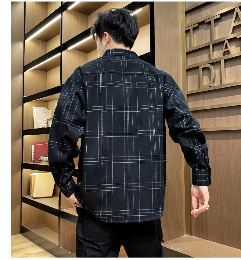 short sleeve work shirt April MOMO Brand Cotton Chechered Casual shirts for Men Warm Long Sleeve Plaid Shirt Winter soft Striped Male comfortable shirt button up short sleeve shirts & tops