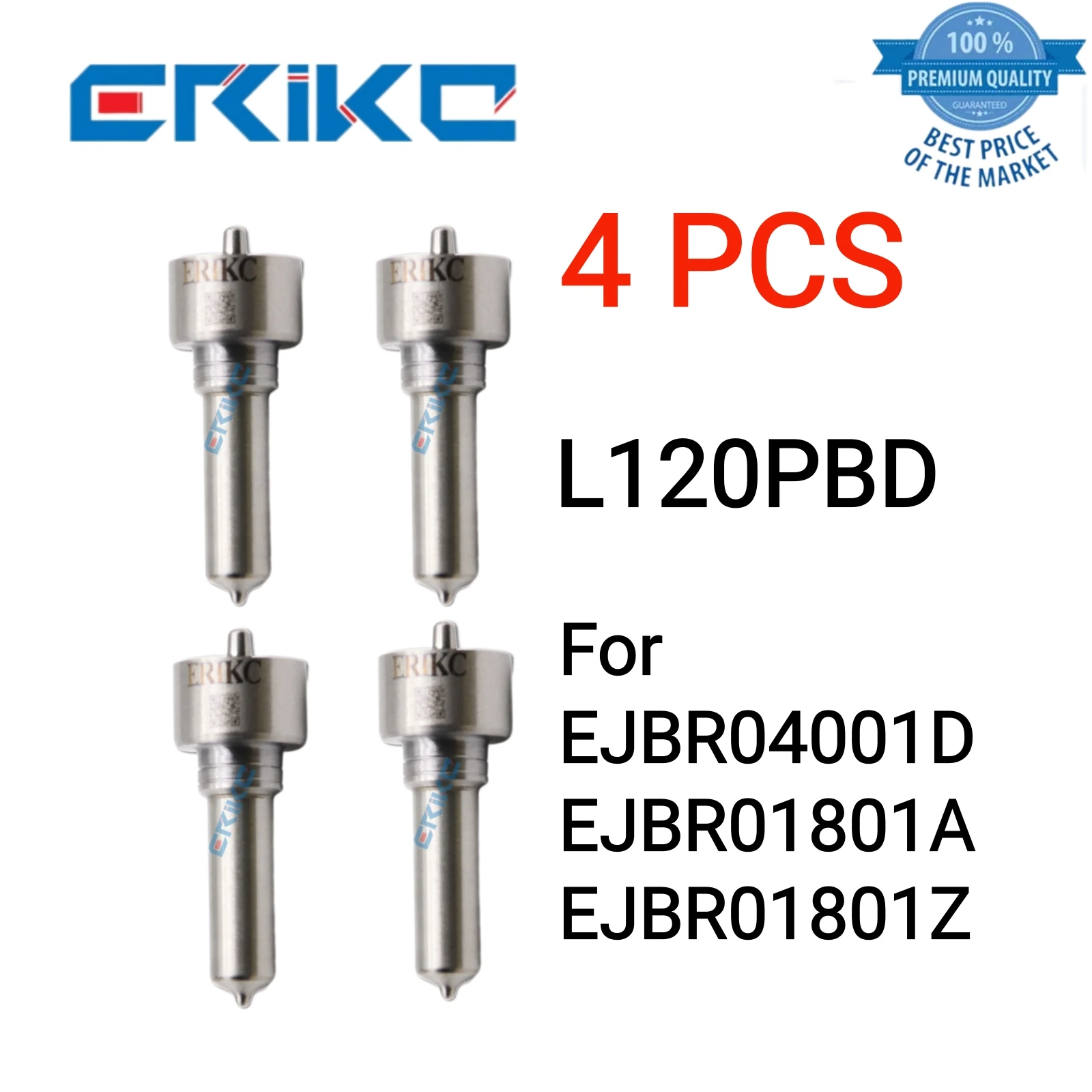 4 Pz L120Pbd Ugello Iniettore L 120 Pbd/L120 Pbd Ugello Common Rail L120Prd Punta Ugello Per Ejbr04001D/Ejbr1801A/Ejbr01801Z