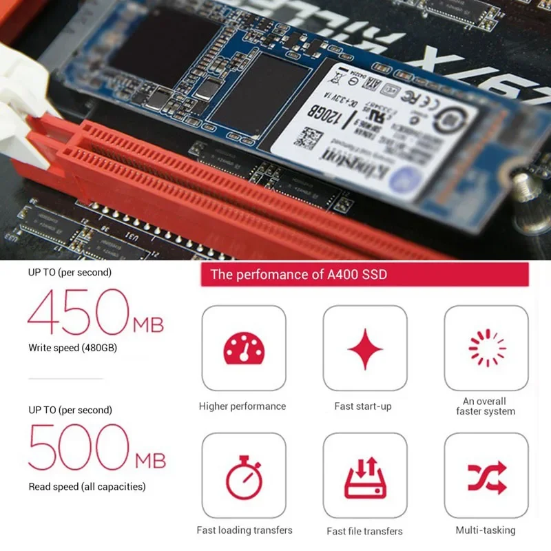 Kingston  ָ Ʈ ̺, Ʈ ũž SSD ϵ ũ, A400  SSD M.2 2280, 120G, 240G, 480G