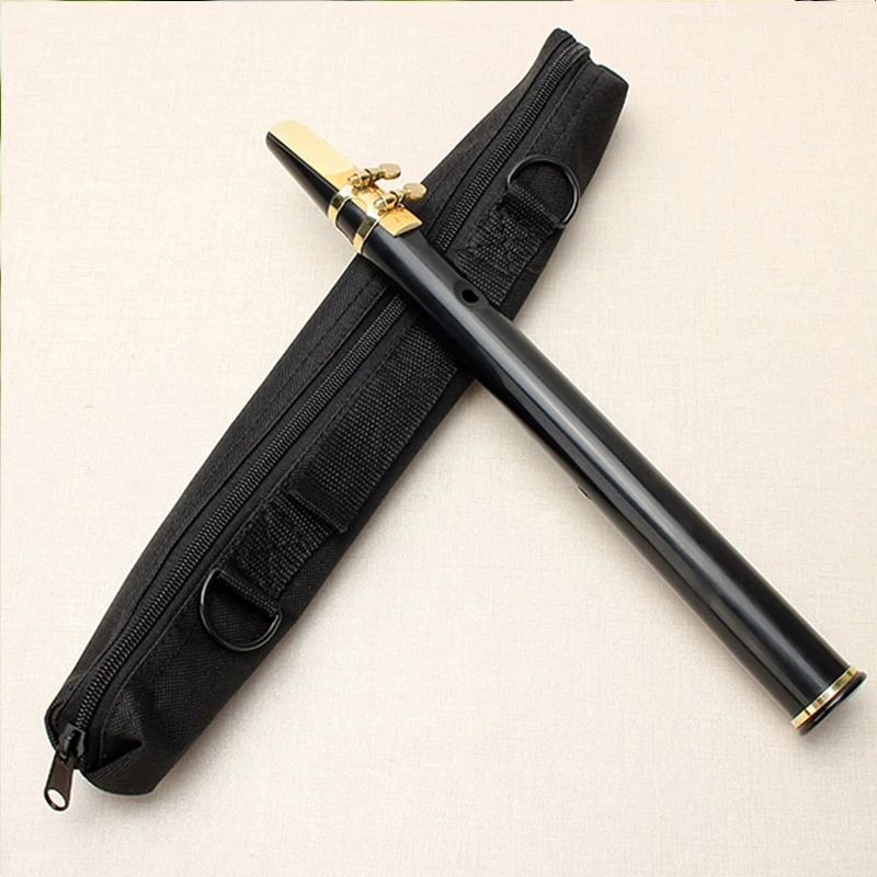 Pocket Sax Alto C Tune Mini Sax Saxophone Little ophone Black With Carrying Bag Woodwind Instrument