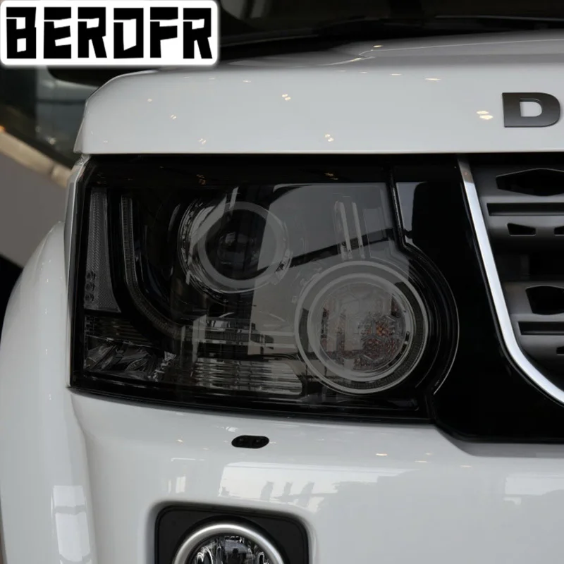

For Land Rover Discovery 4 LR4 2009-2016 Car Headlight Tint Smoked Black Protective Film Transparent TPU Sticker Accessories