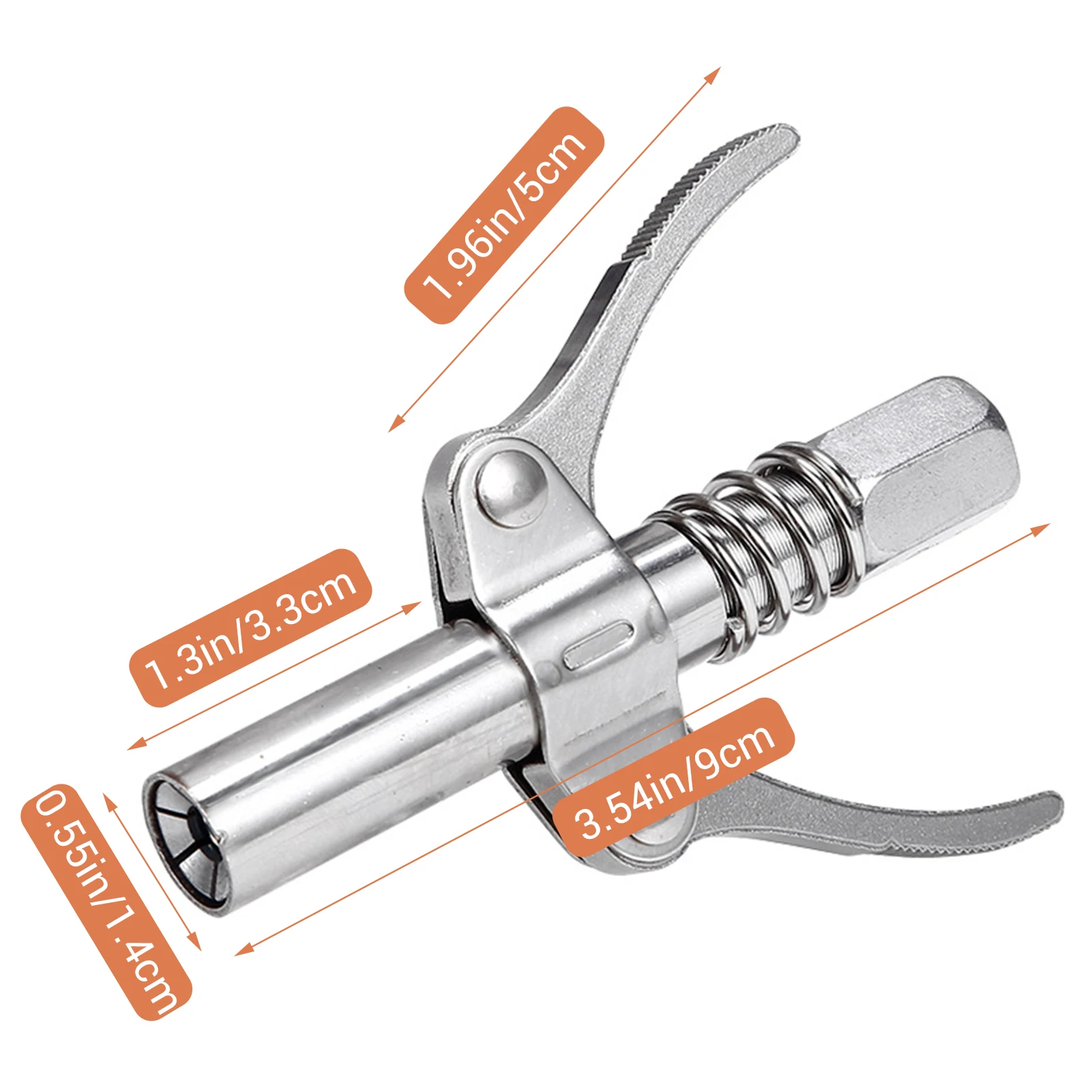 Double Handles Grease Gun Tip Double Handle Locking Pliers Grease Machine Nozzle Suitable for Automobiles Ships xobw