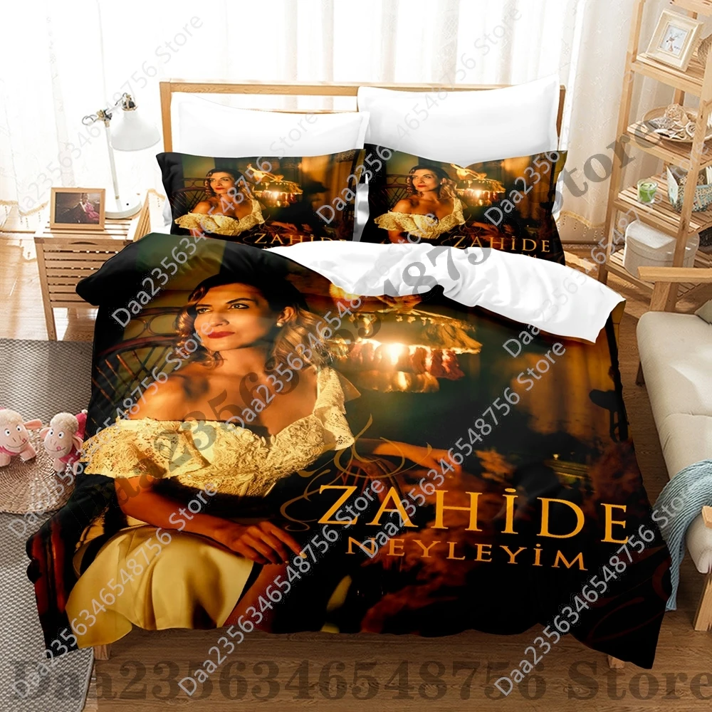 2025 New Zahide Bedding Set Single Twin Full Queen King Size Bed Set Adult Kid Bedroom Duvetcover Sets Anime Bed 5