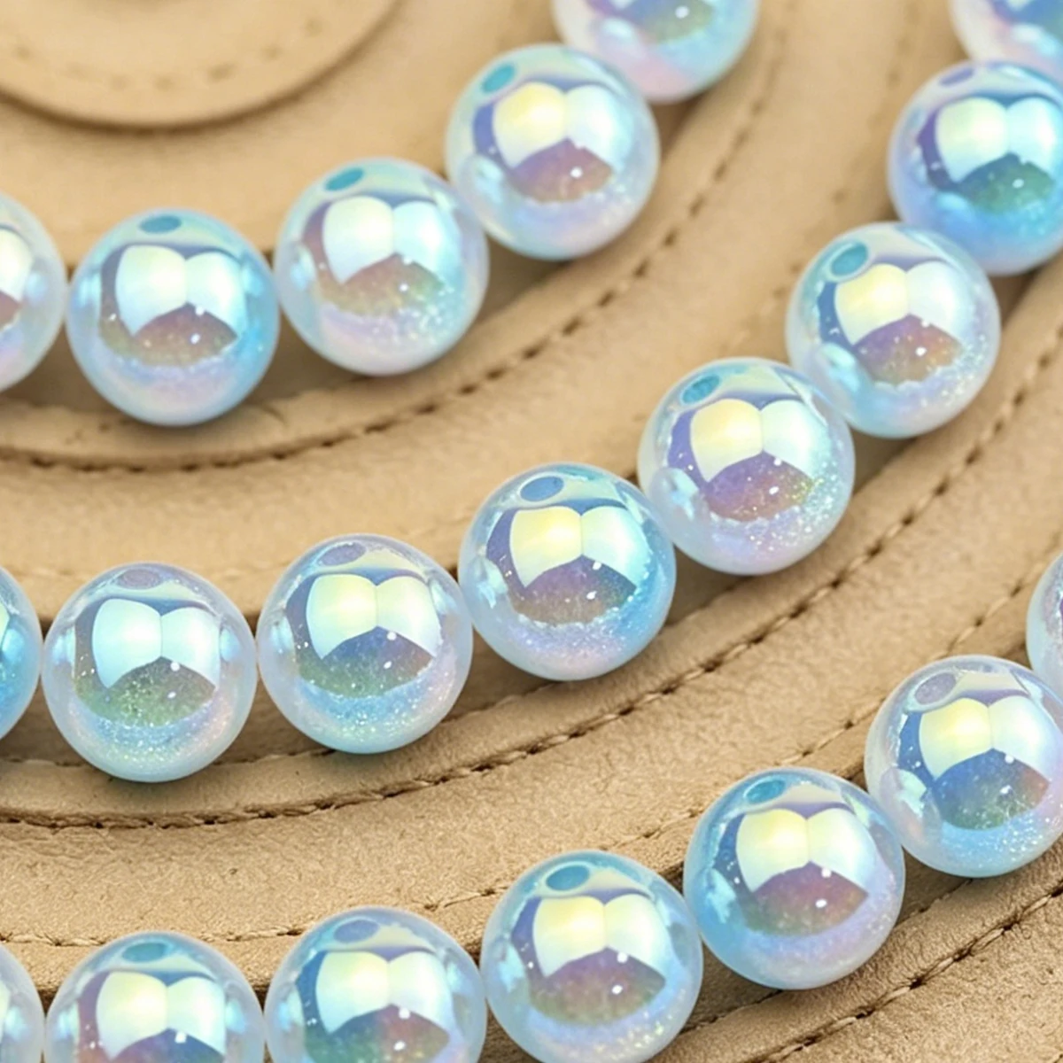 Multicolor Sugar Core Round Resin Beads for Jewelry Making - 12mm