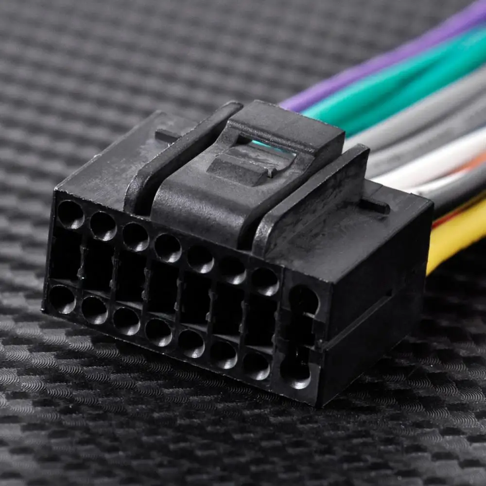 Car Audio Radio Replacement Harness 16-pin Stereo Radio CD Player Plug Wire Harness Cable Connector 12cm Pioneer 2350 Portable