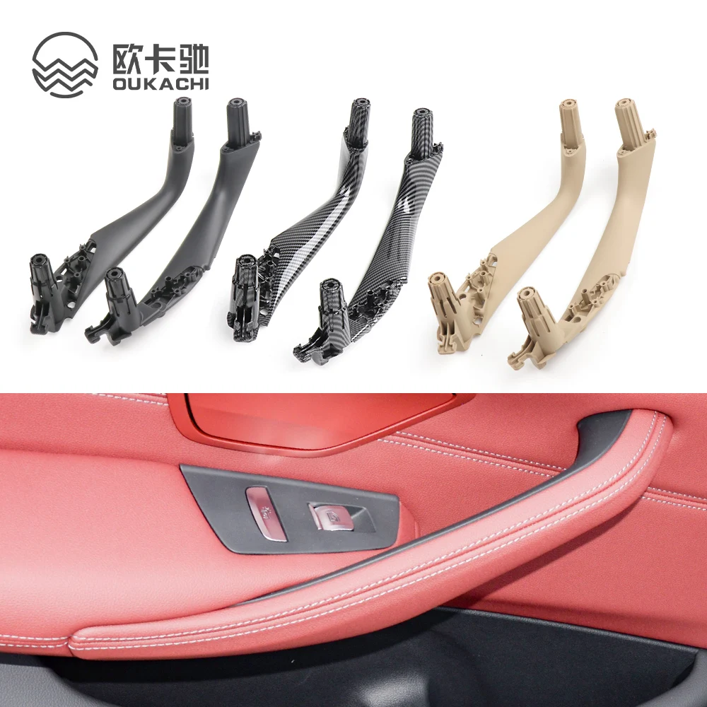 

4pcs Set Car Front Rear Left Right Door Handle Inside Cover Trim For BMW 5 Series G30 G31 G38 F90 2018 2019 2020 2021 2022 2023