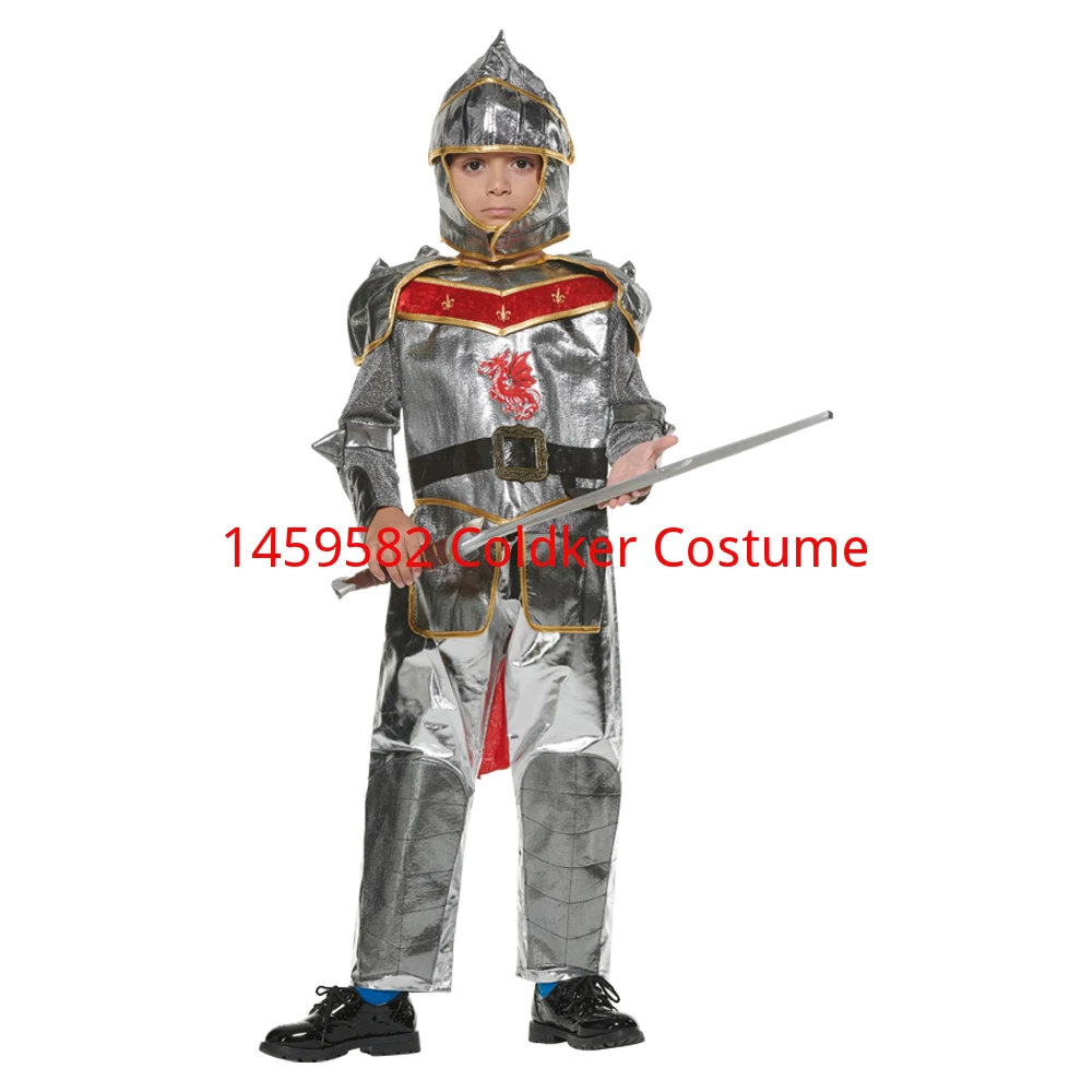 

Boys Royal Warrior Cosplay Costume Children Knight Soldier Halloween Outfits Carnival Easter Purim Fancy Dress
