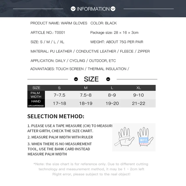 Gants de vélo de sport coupe-vent pour hommes et femmes, écran tactile anti-ald, sourire, garder au chaud, travail, vélo, noir, automne, hiver 6