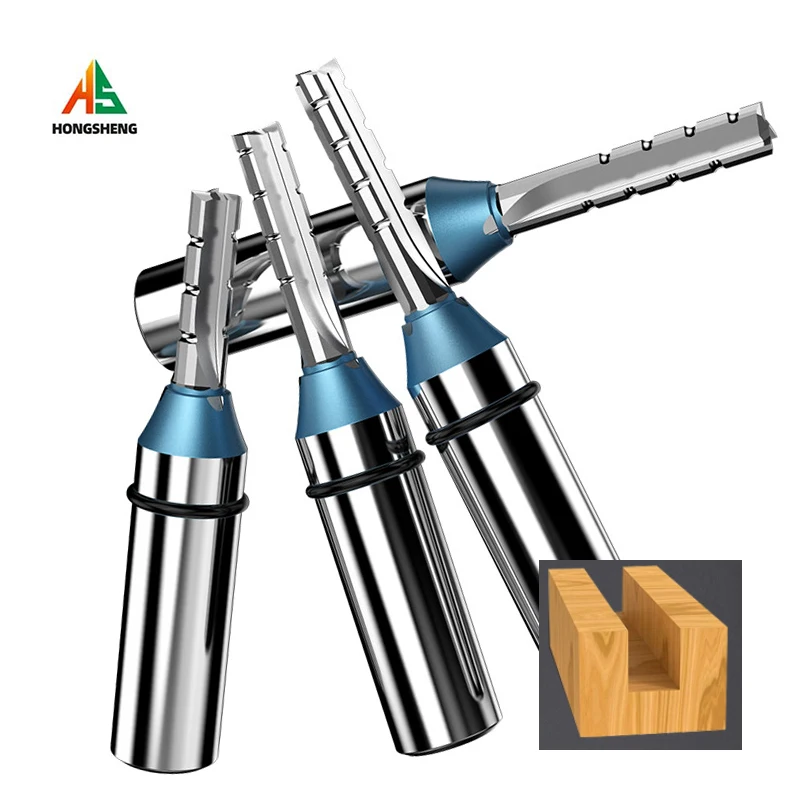 12ShankTCT3FlutesStraightMillingCutterMDFPlywoodChipboard