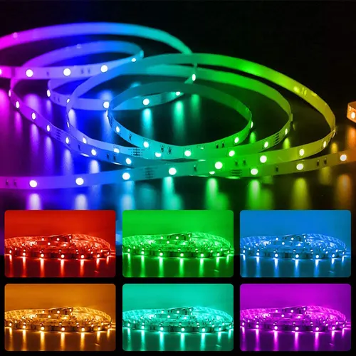 5050 RGB WIFI LED 스트립 조명, 20m LED 조명, 알렉사 와이파이 유연한 테이프, LED 다이오드 리본, 방 장식, TV용 백라이트 5